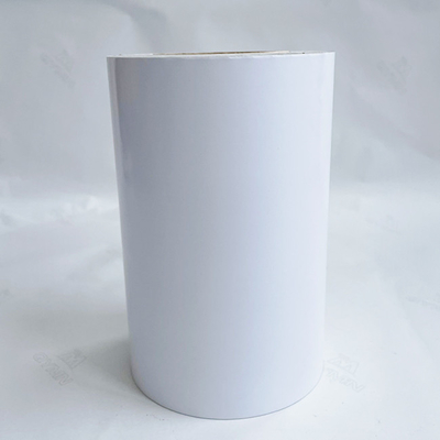Aluminiumfolie Met een laag bedekt van de het Cellofaanvoering van Art Paper With 80g Wit de Bandetiket Bij lage temperatuur
